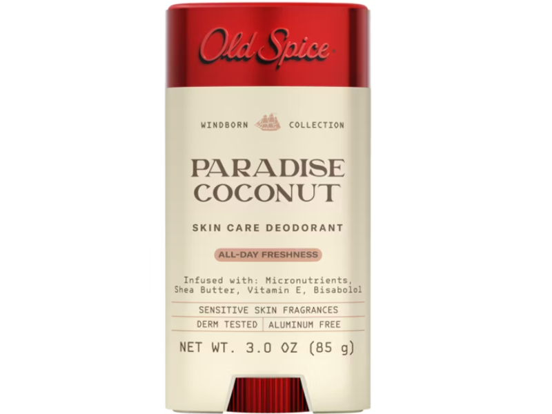 Old Spice Skin Care Deodorant, Paradise Coconut, 3.0 fl oz/85 g