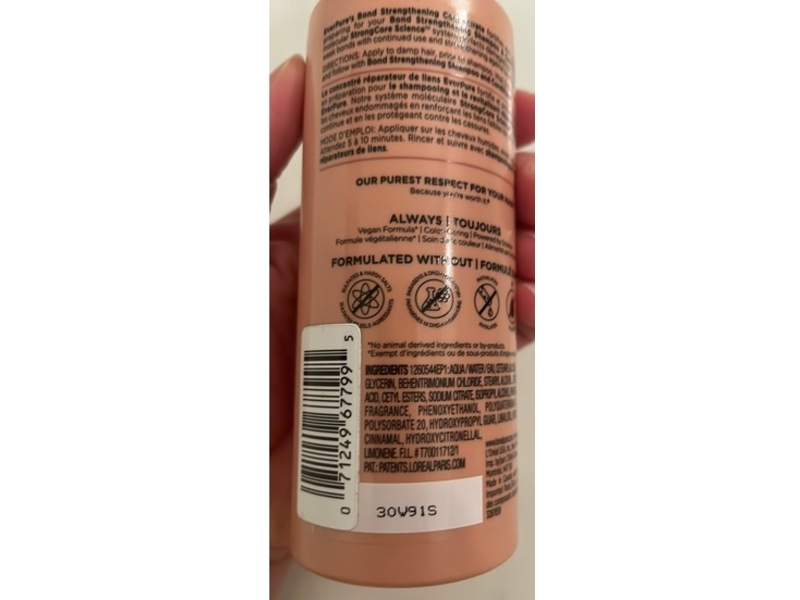 L'Oreal Paris Ever Pure Bond Strengthening Concentrate, 5.1 fl oz/150 mL