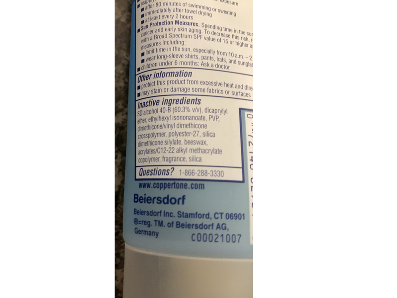 Coppertone Sport Clear Sunscreen, SPF 30, 5 fl oz/148 mL, Pack Of 3