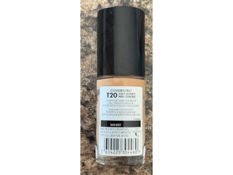 Covergirl Trublend Matte Made Foundation, T20 Soft Honey, 1 fl oz/30 mL