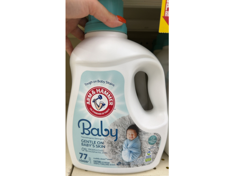 Arm & Hammer Baby Hypoallergenic Detergent, 77 Loads, 100.5 fl oz/2.97 L