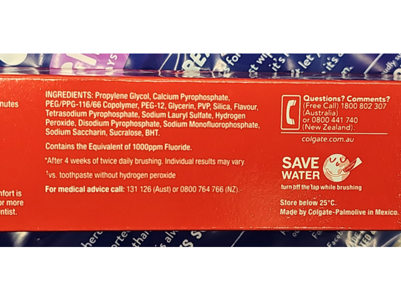 Colgate Optic White Toothpaste, Mint, 140 g