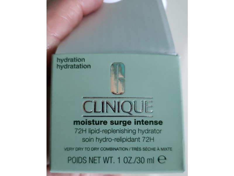 Clinique Moisture Surge Intense, 72H Lipid-Replenishing Hydrator, Very Dry To Dry Combination, 1 oz/30 mL