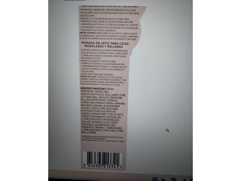 Covergirl Clean Fresh Brow Filler Pomade, 200 Blonde, 0.007 oz/0.2 g