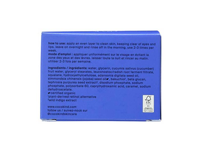 Cocokind Resurfacing Sleep Mask, 1.7 fl oz/50 mL