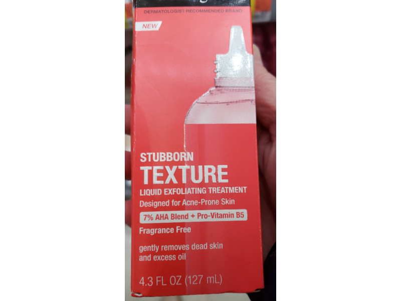 Neutrogena Stubborn Texture Liquid Exfoliating Treatment, Fragrance Free, 4 fl oz/127 mL