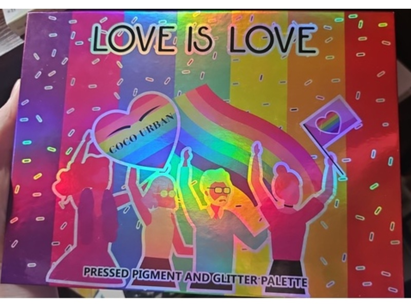 Coco Urban Pigment And Glitter Eyeshadow Palette, Love Is Love