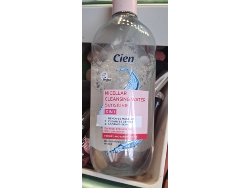 Cien Sensitive 3 In 1 Micellar Cleansing Water, 400 mL