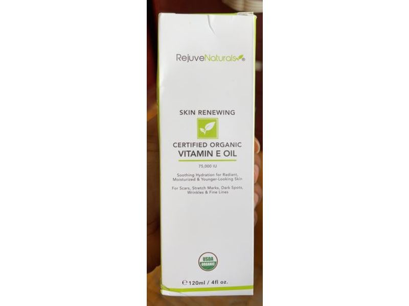 RejuveNaturals Skin Renewing Vitamin E Oil, 75,000 Iu, 4 fl oz/120 ml