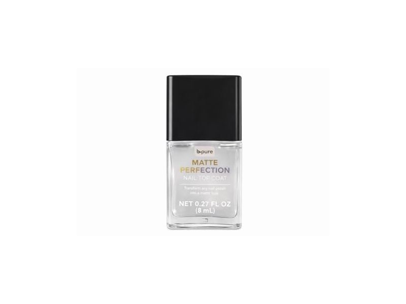 b.Pure Matte Perfection Nail Top Coat, 0.27 fl oz/8 mL, Pack Of 2