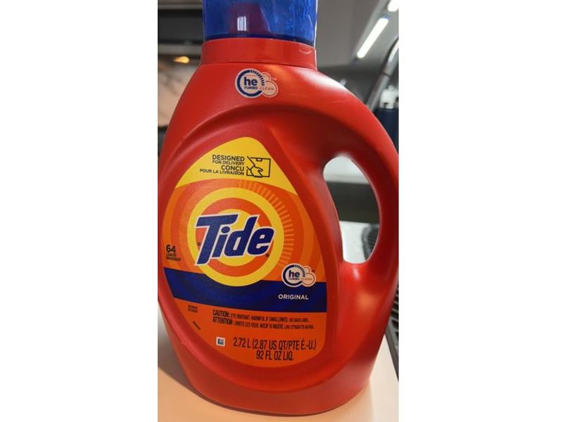 Tide Liquid Laundry Detergent, Original, 64 Loads, 92 fl oz/2.72 L