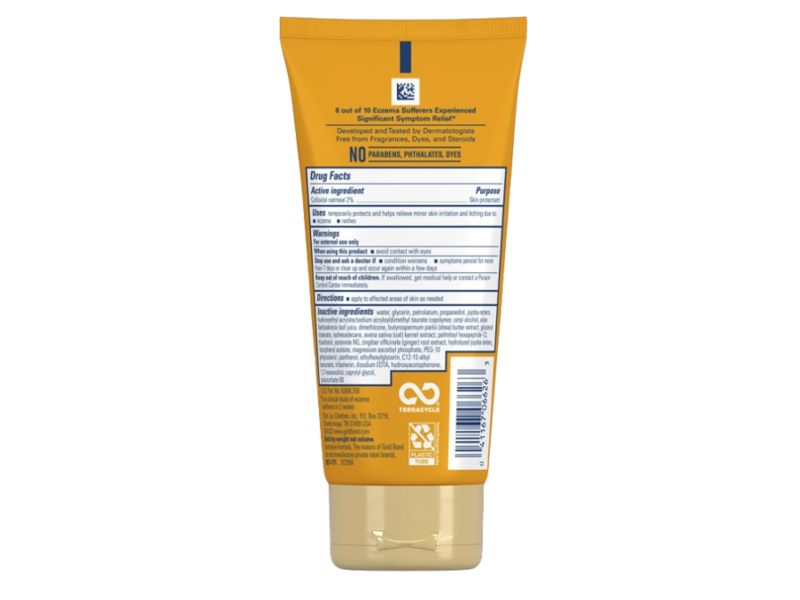 Gold Bond Eczema Relief Skin Protectant Cream, 2% Colloidal Oatmeal, 5.5 oz/155 g