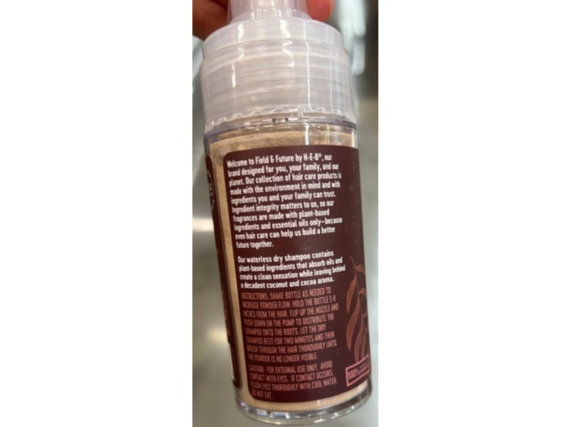 Field & Future Lightweight Tinted Dry Shampoo, Coconut & Cocoa, 2.0 oz/57 g