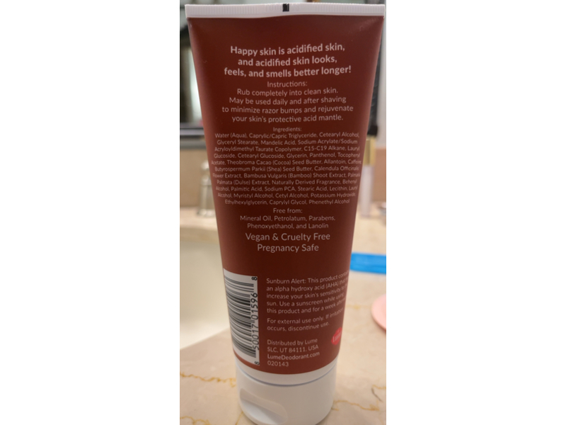 Lume Acidified Body Butter, Sandalwood Citrus, 6 oz/170 g