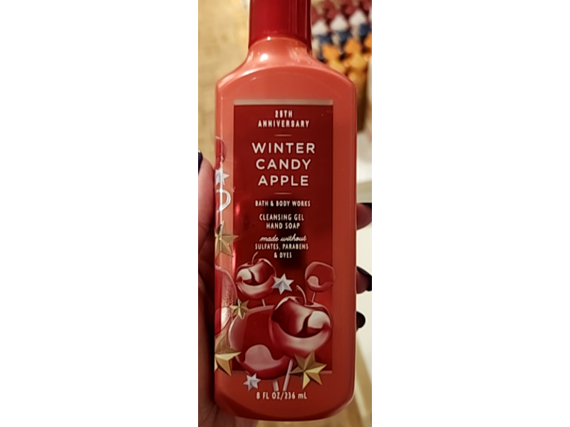 Bath & Body Works Cleansing Gel Hand Soap, Winter Candy Apple, 8 fl oz/236mL