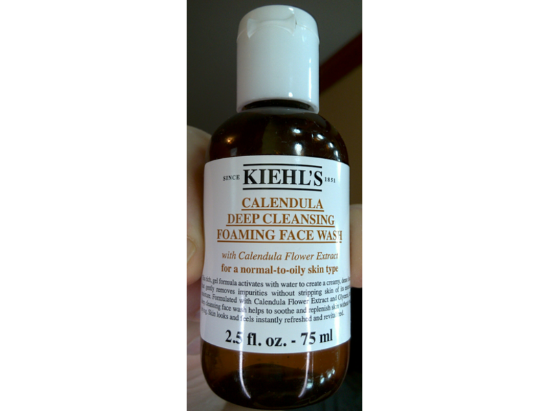 Kiehl's Calendula Deep Cleansing Foaming Face Wash, 2.5 fl oz/75 mL