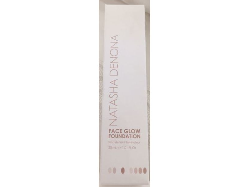 Natasha Denona Face Glow Foundation, 30 Light/Medium Warm, 1.01 fl oz/30 mL