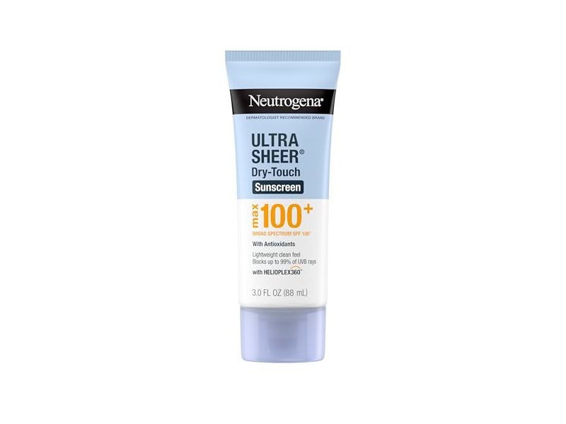 Neutrogena Ultra Sheer Dry-Touch Sunscreen, SPF 100+, 3 fl oz/88 mL