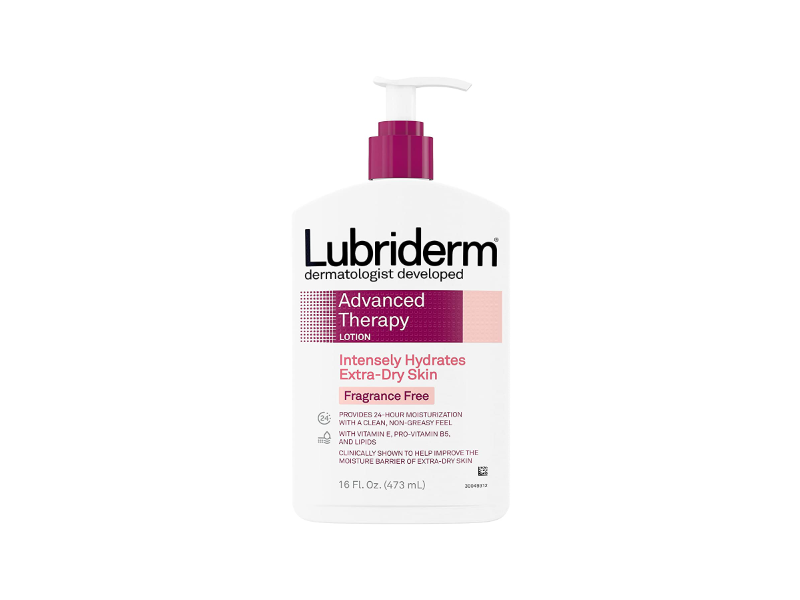 Lubriderm Advanced Therapy Lotion, Fragrance Free, 16 fl oz/473 mL