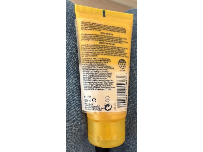 Boots Soltan Protect & Moisturise Face Suncare Cream, SPF 30, 50 mL