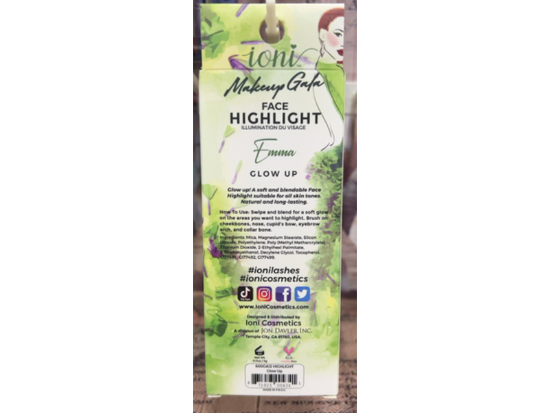Ioni Face Highlight Emma Glow Up, 0.11 oz/3 g