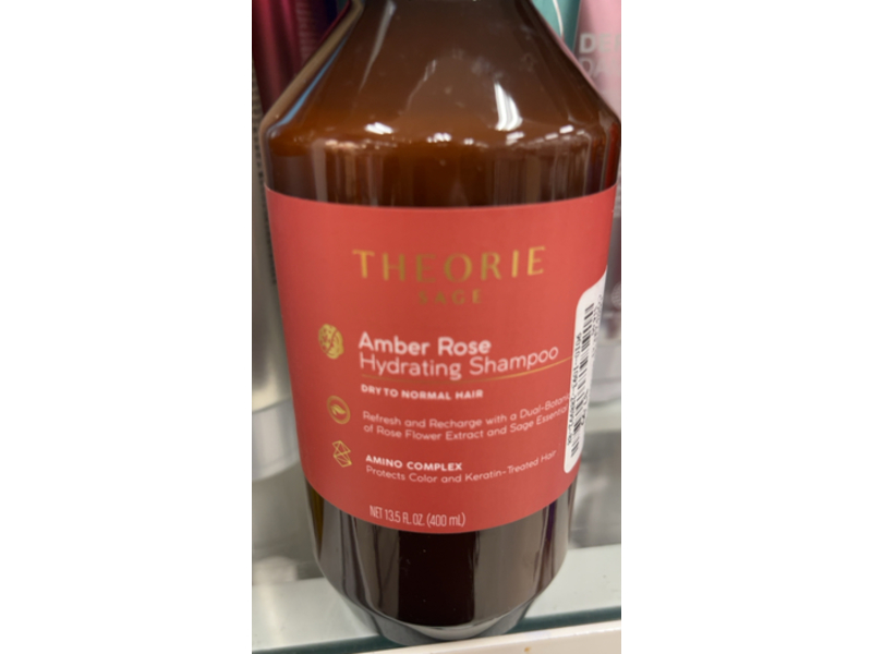 Theorie Sage Hydrating Shampoo, Amber Rose, 13.5 fl oz/400 mL