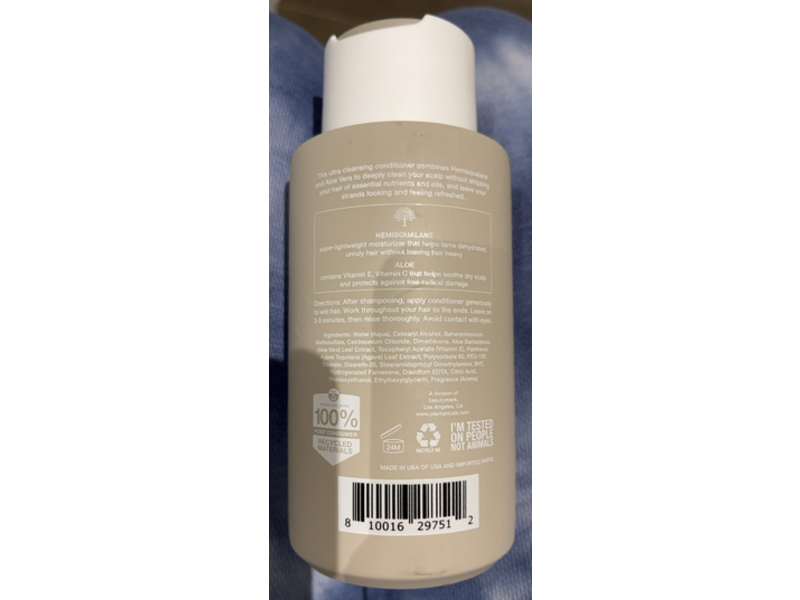 Plantanicals Deepest Cleanse Conditioner, Hemisqualane+Aloe, 11.8 fl oz/350 mL