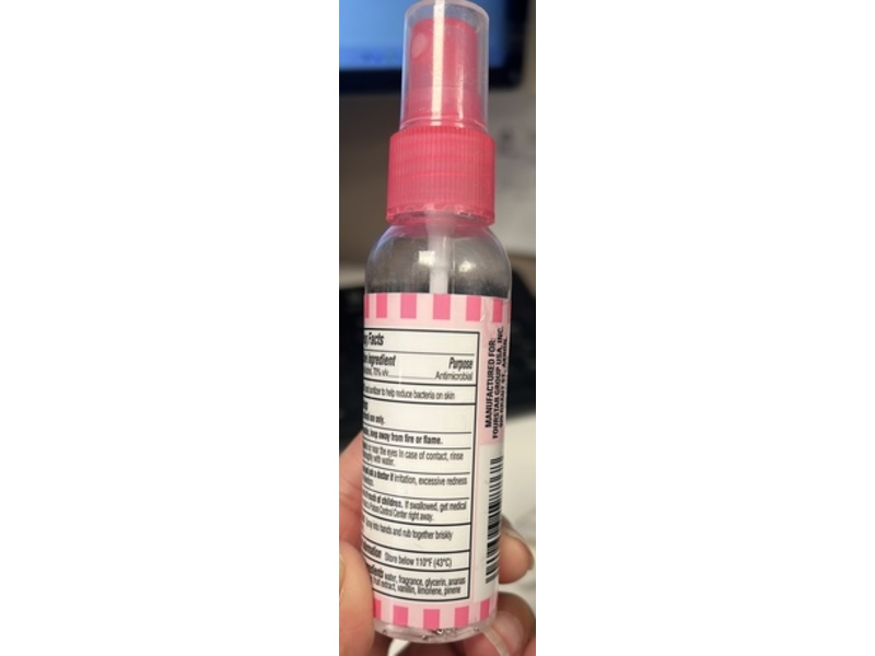 B-Pure Hand Sanitizer Spray, Palm Sugar Pineapple, 2 fl oz/59 mL