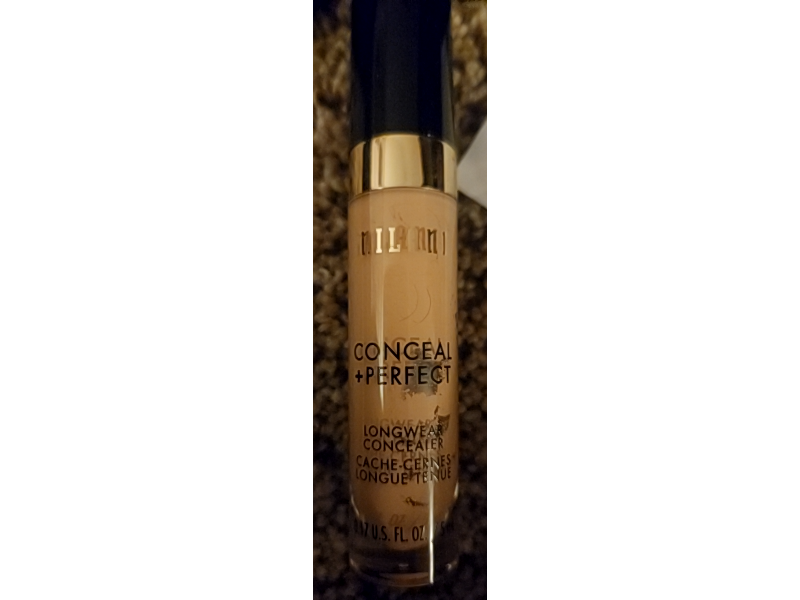Milani Conceal + Perfect Longwear Concealer, 130 Light Beige, 0.17 fl oz/5 mL