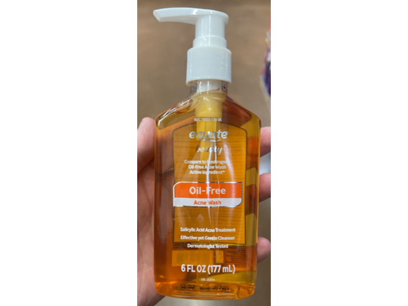Equate Beauty Oil Free Acne Wash Cleanser, 6 fl oz/177 mL