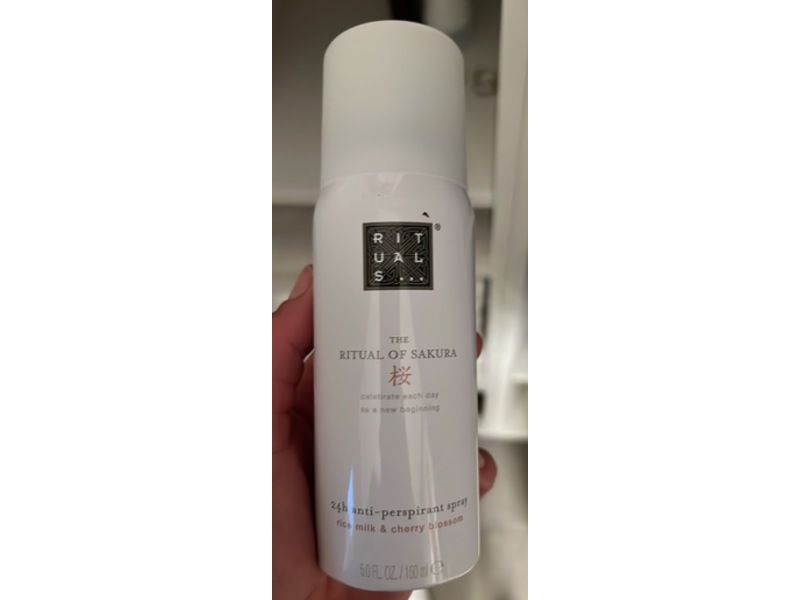 Rituals The Ritual Of Sakura Antiperspirant Spray, Rice Milk & Cherry Blossom, 5 fl oz/150 mL