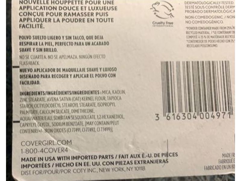 Covergirl Clean Invisible Loose Powder, 135 Translucent Deep, Fragrance Free