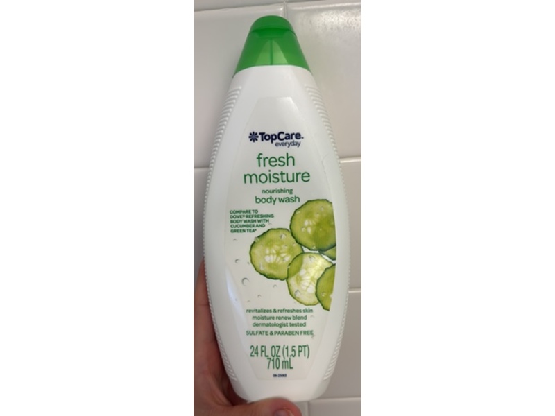 TopCare Fresh Moisture Nourishing Body Wash, Cucumber & Green Tea, 24 fl oz/710 mL