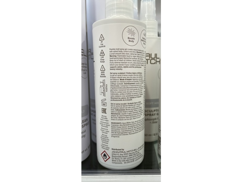 Paul Mitchell Soft Hold Sculpting Spray Gel, 8.5 fl oz/250 mL