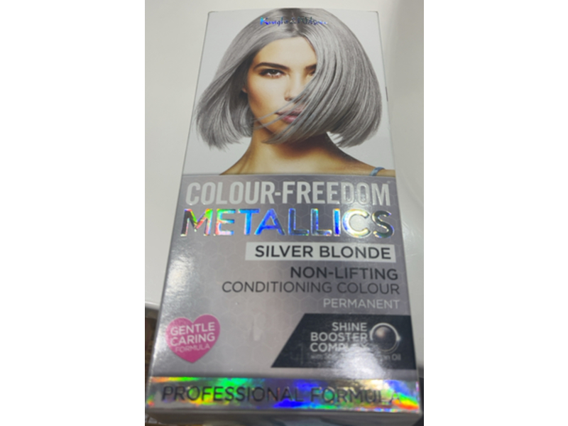 Knight & Wilson Color Freedom Metallic Glory Permanent Hair Color, Silver Blonde, 4.7 fl oz