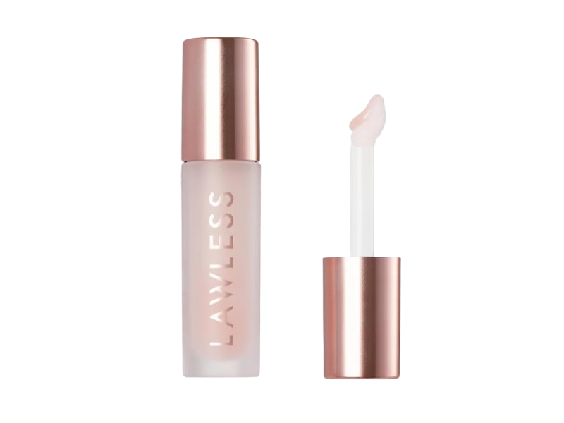 Lawless Forget The Filler Lip-Plumping Line-Smoothing Gloss, Rosy Outlook, 0.11 fl oz/3.3 mL