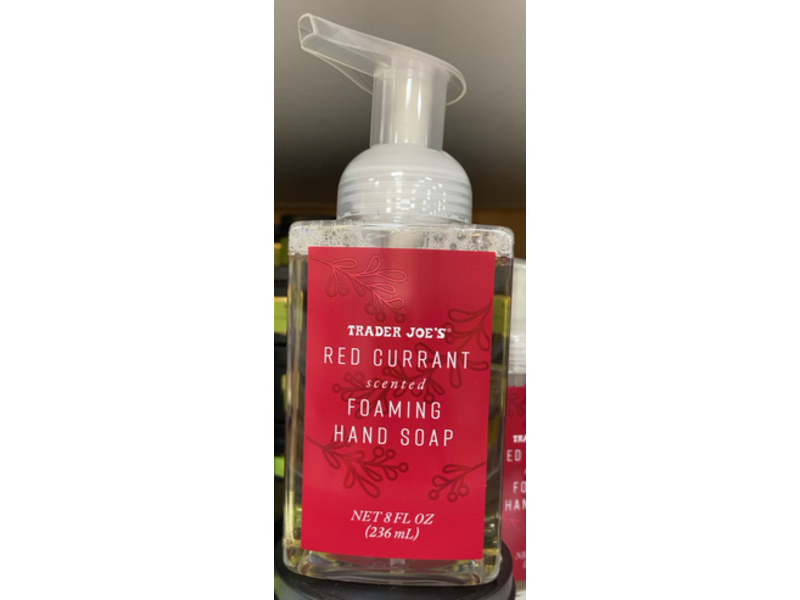 Trader Joe's Foaming Hand Soap, Red Currant, 8 fl oz/236 mL