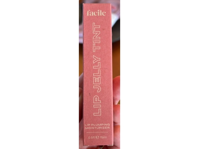 Facile Lip Jelly Tint Plumping Moisturizer, Rose, 0.5 fl oz/15 mL