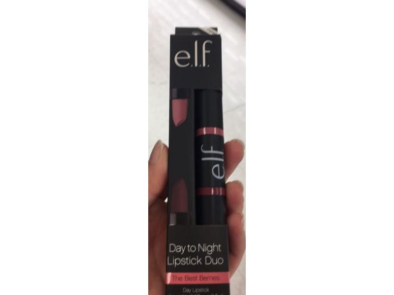 e.l.f. Day to Night Lipstick Duo, The Best Berries, 0.05 oz/1.5 g