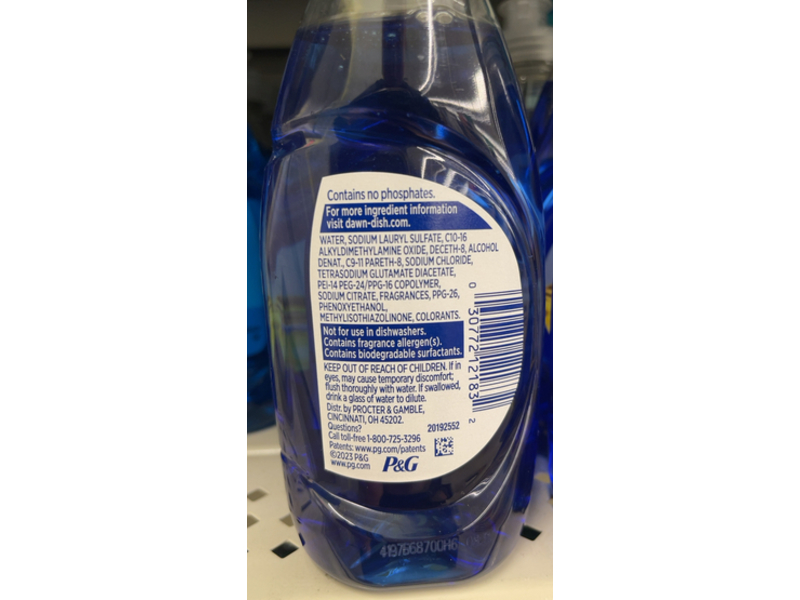 Dawn Platinum Dishwashing Liquid, Fresh Rain Scent, 6 fl oz/177 mL