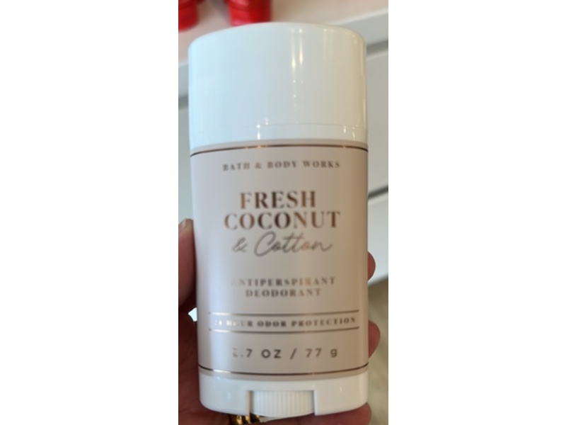Bath & Body Works Antiperspirant Deodorant, Fresh Coconut & Cotton, 2.7 oz/77 g