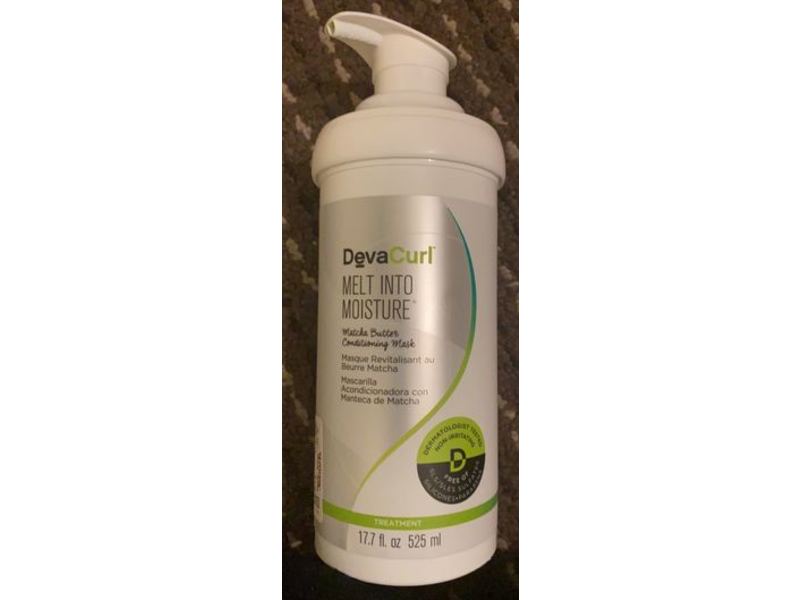 DevaCurl Melt Into Moisture Conditioning Mask, Matcha Butter, 17.75 fl oz/525 ml