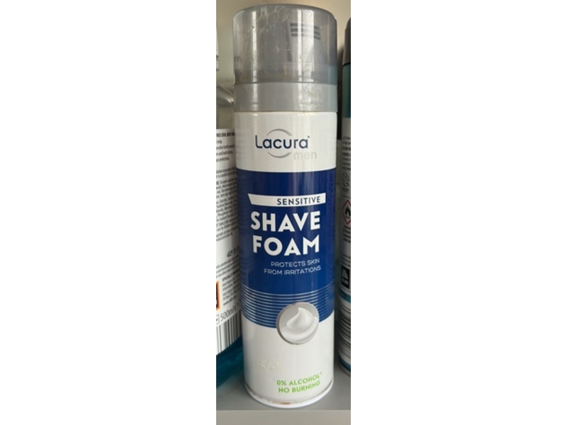 Lacura Men Sensitive Shave Foam, 250 mL