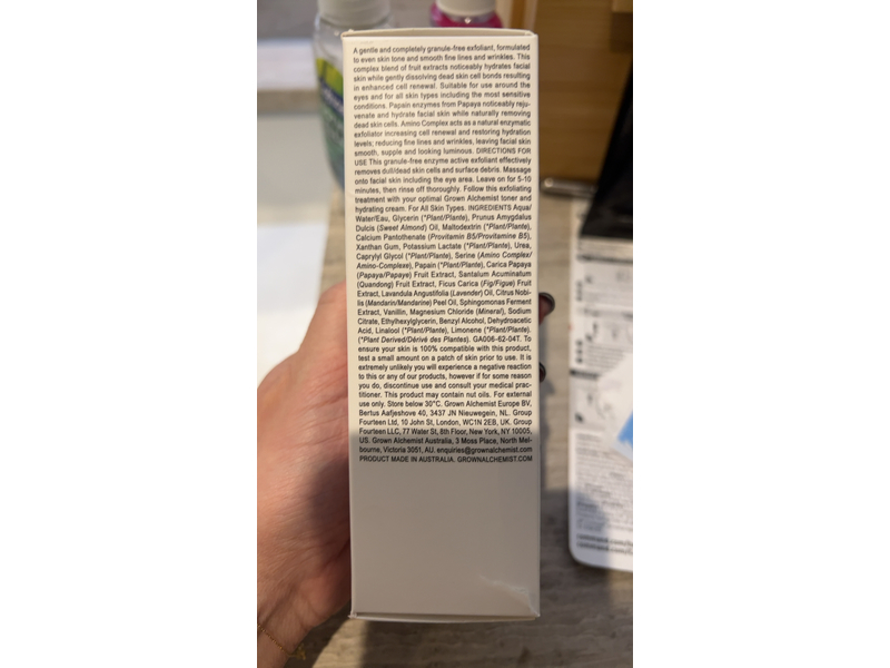 Grown Alchemist Enzyme Facial Exfoliant, Papain, Amino Complex, 2.53 fl oz/75 mL