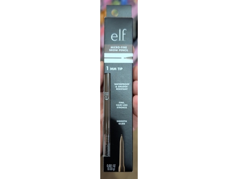 e.l.f. Cosmetics Micro-Fine Brow Pencil, Deep Brown, 0.001 oz/0.03 g