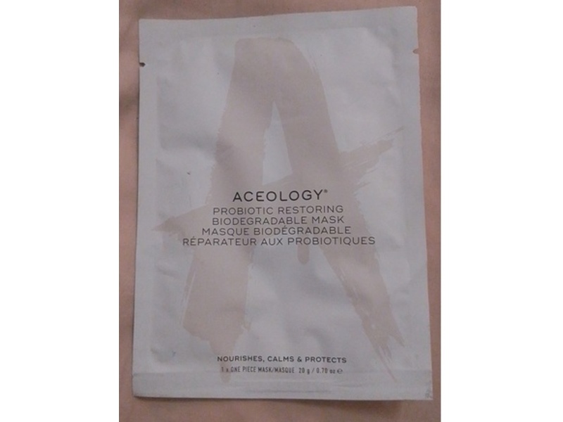 Aceology Probiotic Restoring Biodegradable Mask, 0.70 oz /20 g