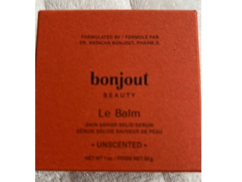 Bonjout Beauty Le Balm Skin Savior Solid Serum, Unscented, 1 oz/30 g