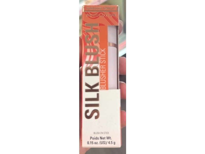 Revolution Silk Marble Blush Stick, Sunkissed Apricot, 0.15 oz/4.5 g