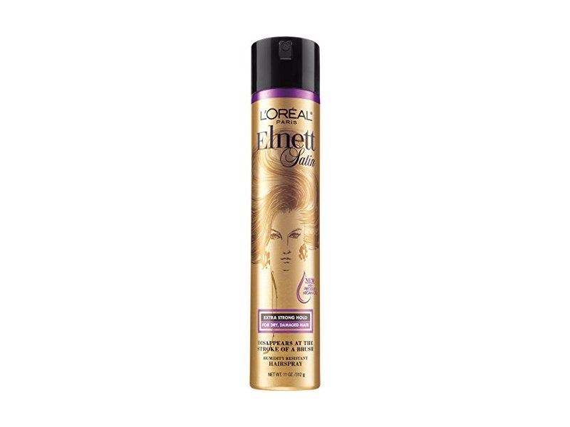 L'Oreal Paris Hair Care Elnett Precious Oil Satin Hairspray, 11 fl oz/112 mL