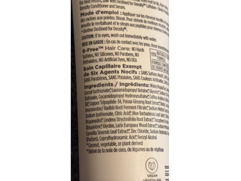 Briogeo Destined For Density Peptide Density Shampoo, Caffeine + Biotin, 2 fl oz/59 mL
